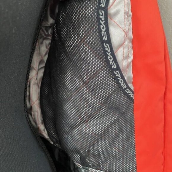 VINTAGE Y2K Spyder Xtl 10000 Ski Snowboard Winter Jacket Coat Coral Orange Sz 8 - Picture 14 of 16